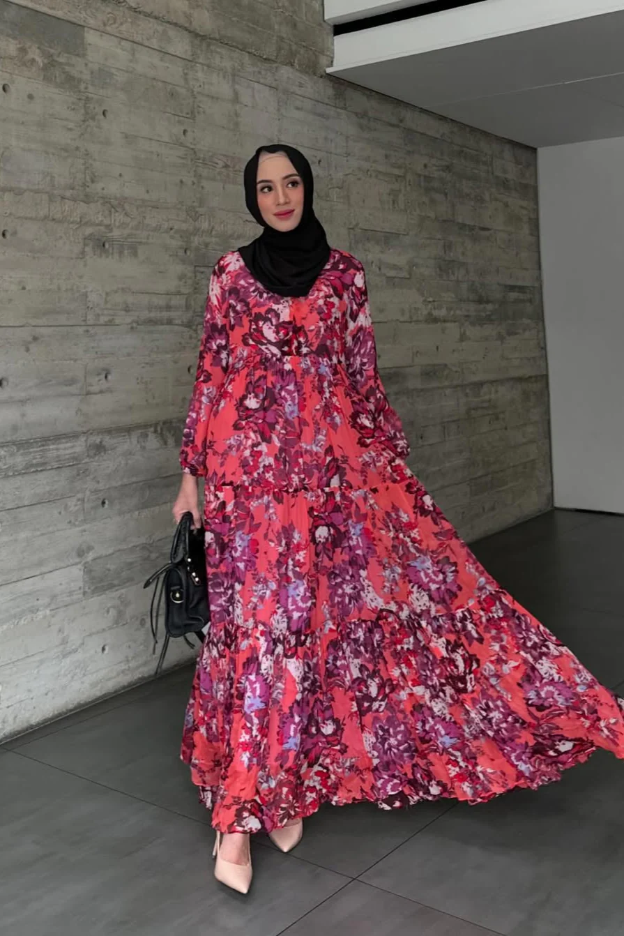 Amara Dress Special Edition - Maxi Dress Motif Bunga - Image 4