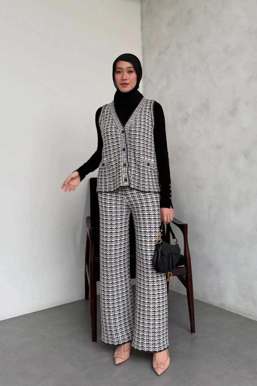 Ara Series - Atasan Bawahan Vest Bahan Cotton Knit Premium - Image 10