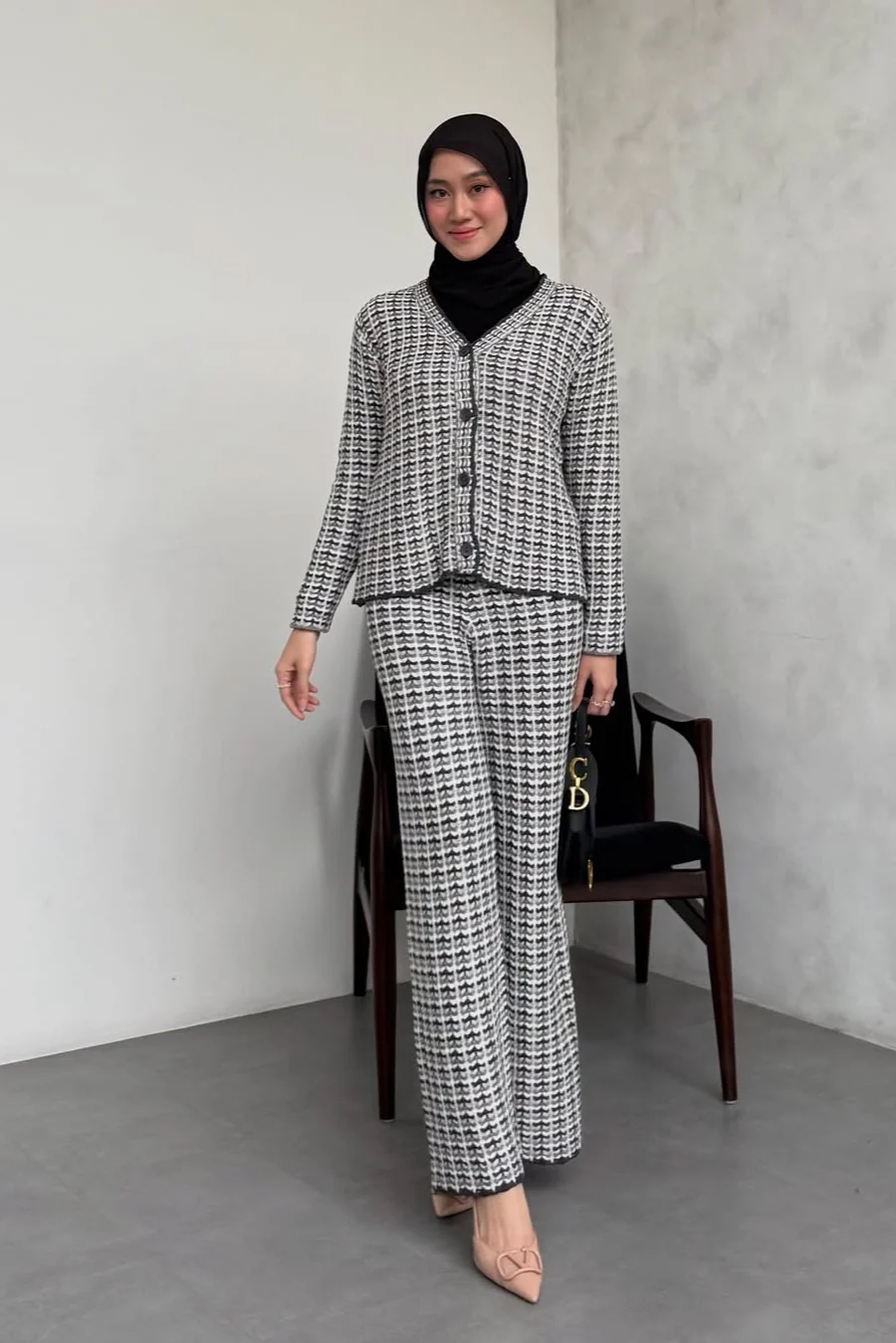 Ara Series - Atasan Bawahan Vest Bahan Cotton Knit Premium - Image 3