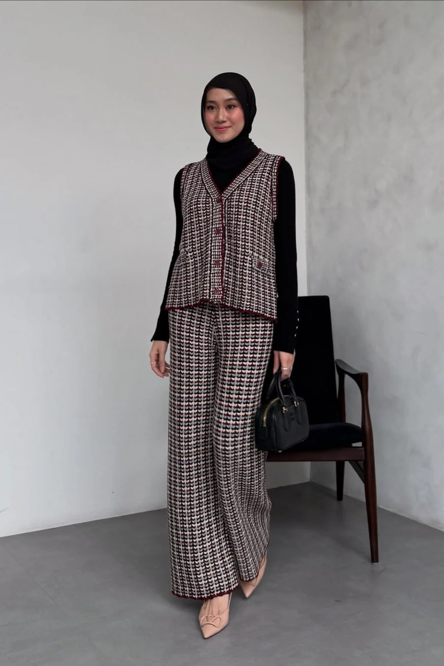 Ara Series - Atasan Bawahan Vest Bahan Cotton Knit Premium - Image 8