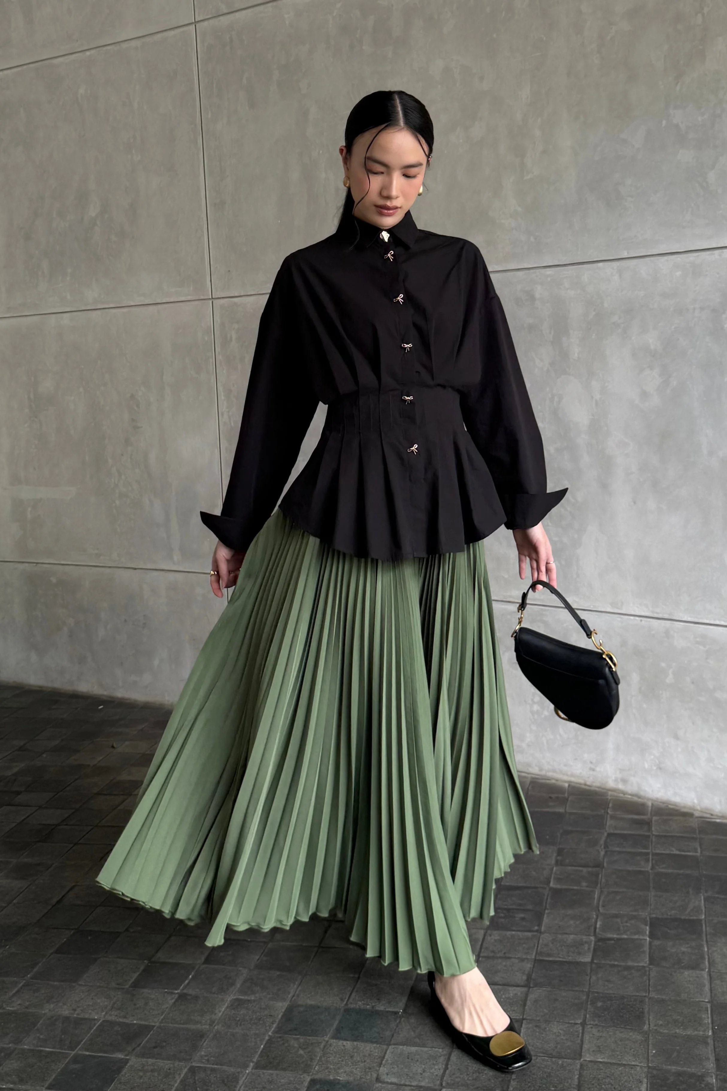 Atala Basic Skirt - Rok Plisket Maxi Polos - Image 14