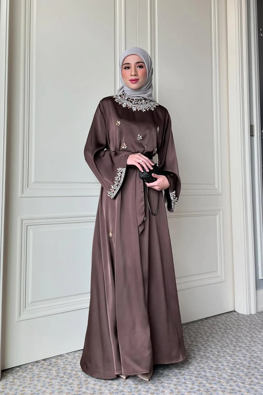 Adara Dress - Dress Flowly Detail Manik Manik Beads - Image 4