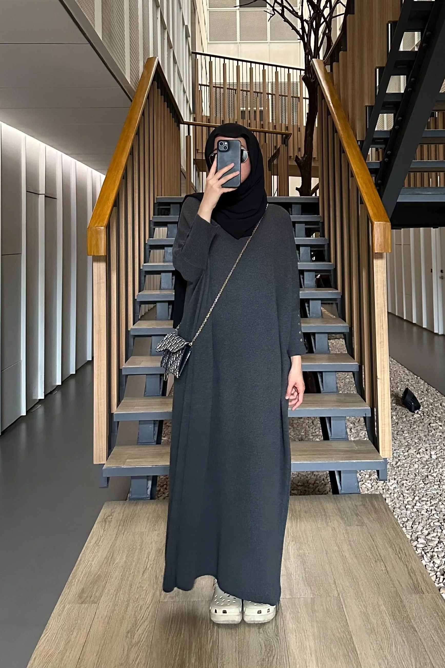 Batwing Dress - Dress Model Batwing Bahan Rajut Premium - Image 7