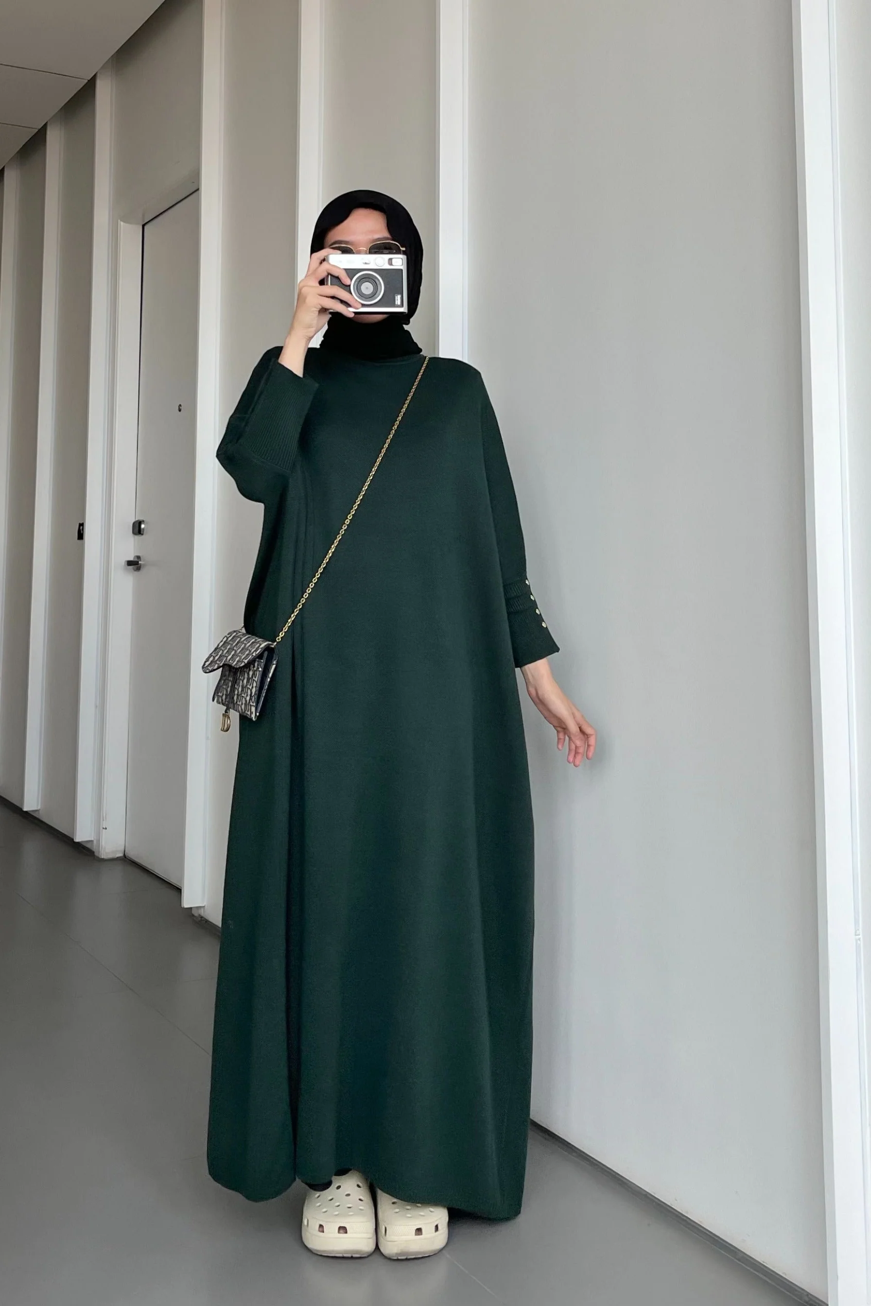 Batwing Dress - Dress Model Batwing Bahan Rajut Premium - Image 8