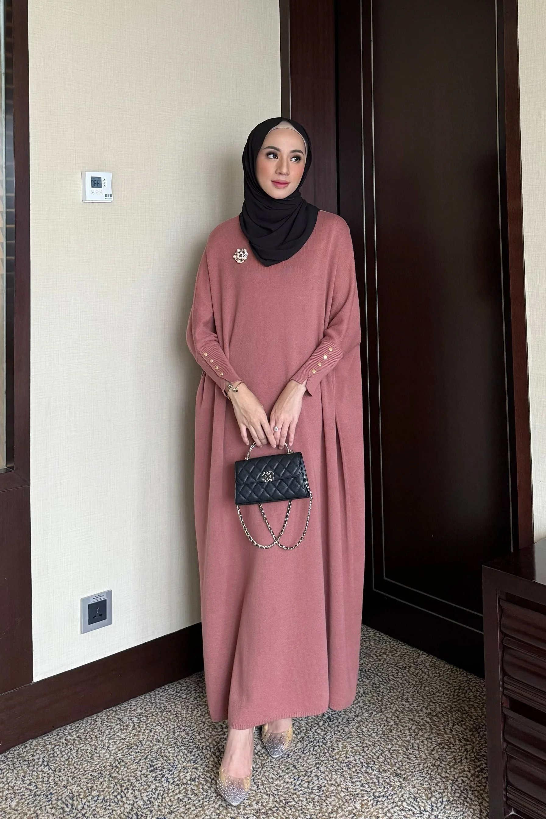 Batwing Dress - Dress Model Batwing Bahan Rajut Premium - Image 9