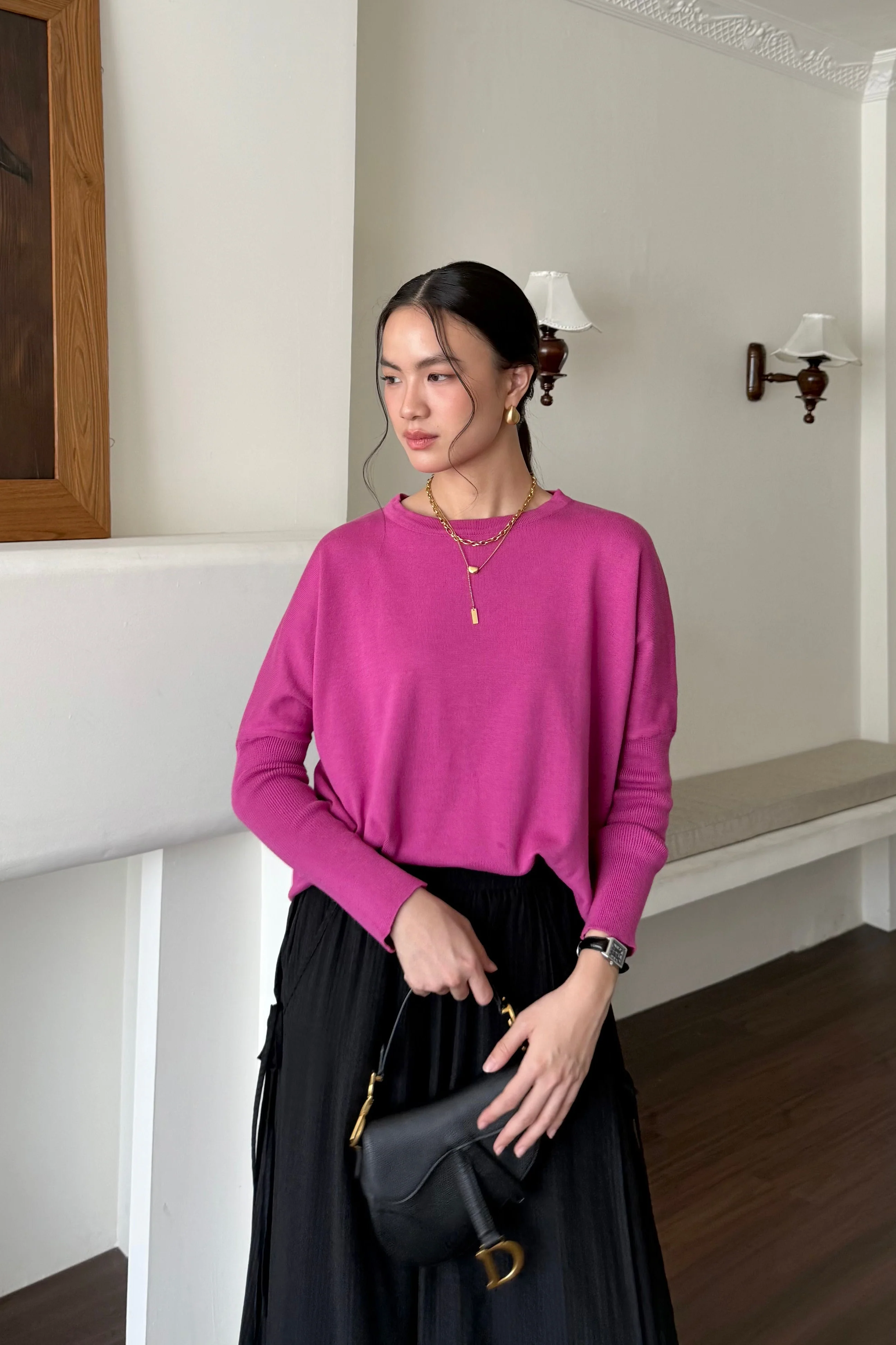 Batwing Sweater - Sweater Batwing Wanita Modest Dan Kasual - Image 14