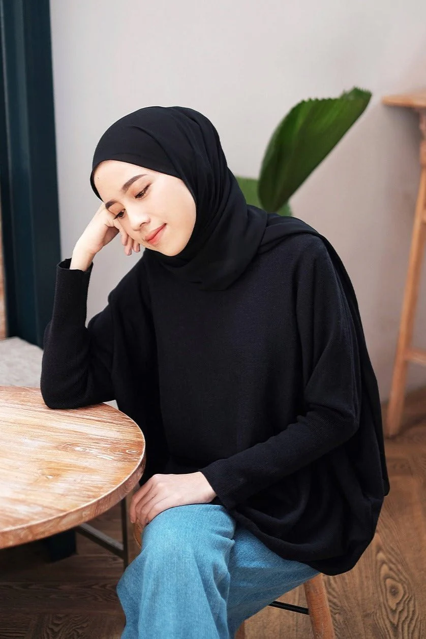 Batwing Sweater - Sweater Batwing Wanita Modest Dan Kasual - Image 6