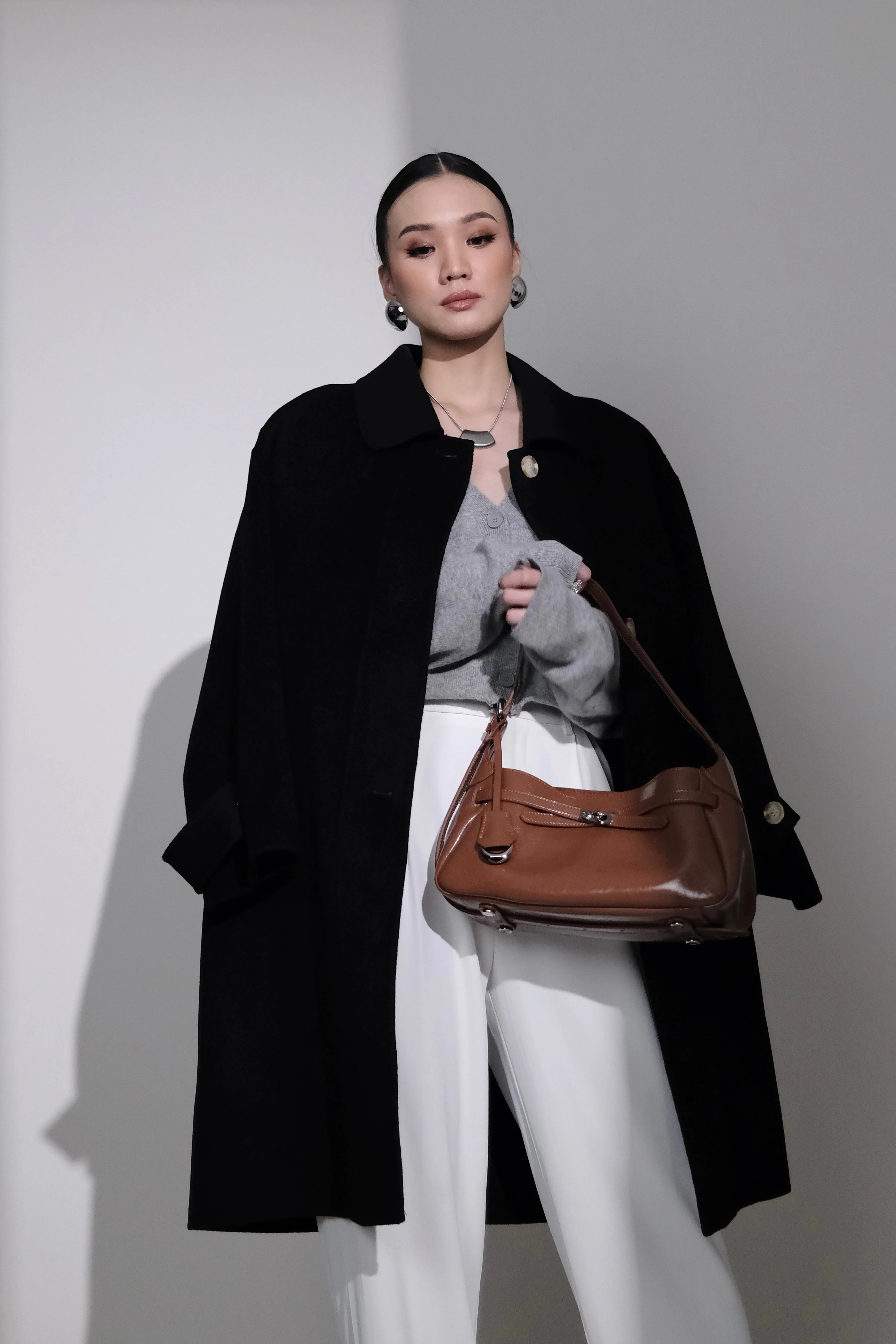 Clara Bag - Tas Bahu Wanita Polos Bahan Real Leather - Image 4