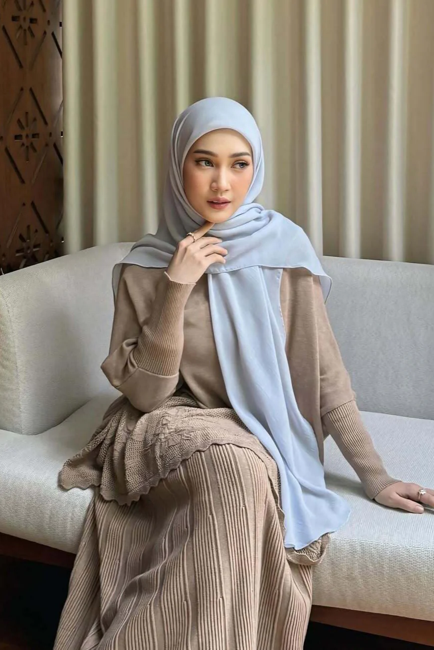 Hijab Square Oval Shawl - Hijab Pashmina Bahan Voal - Image 15