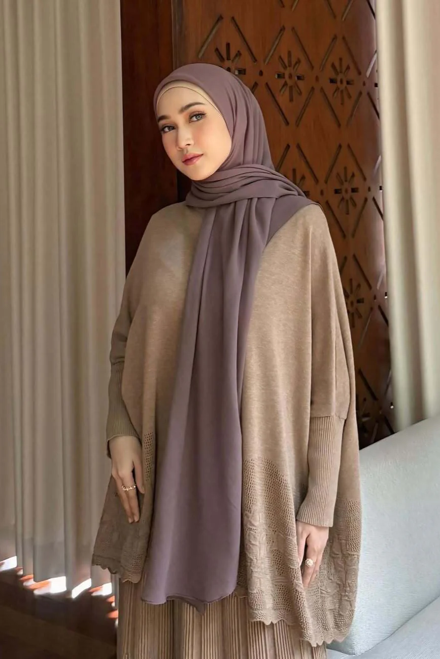 Hijab Square Oval Shawl - Hijab Pashmina Bahan Voal - Image 16