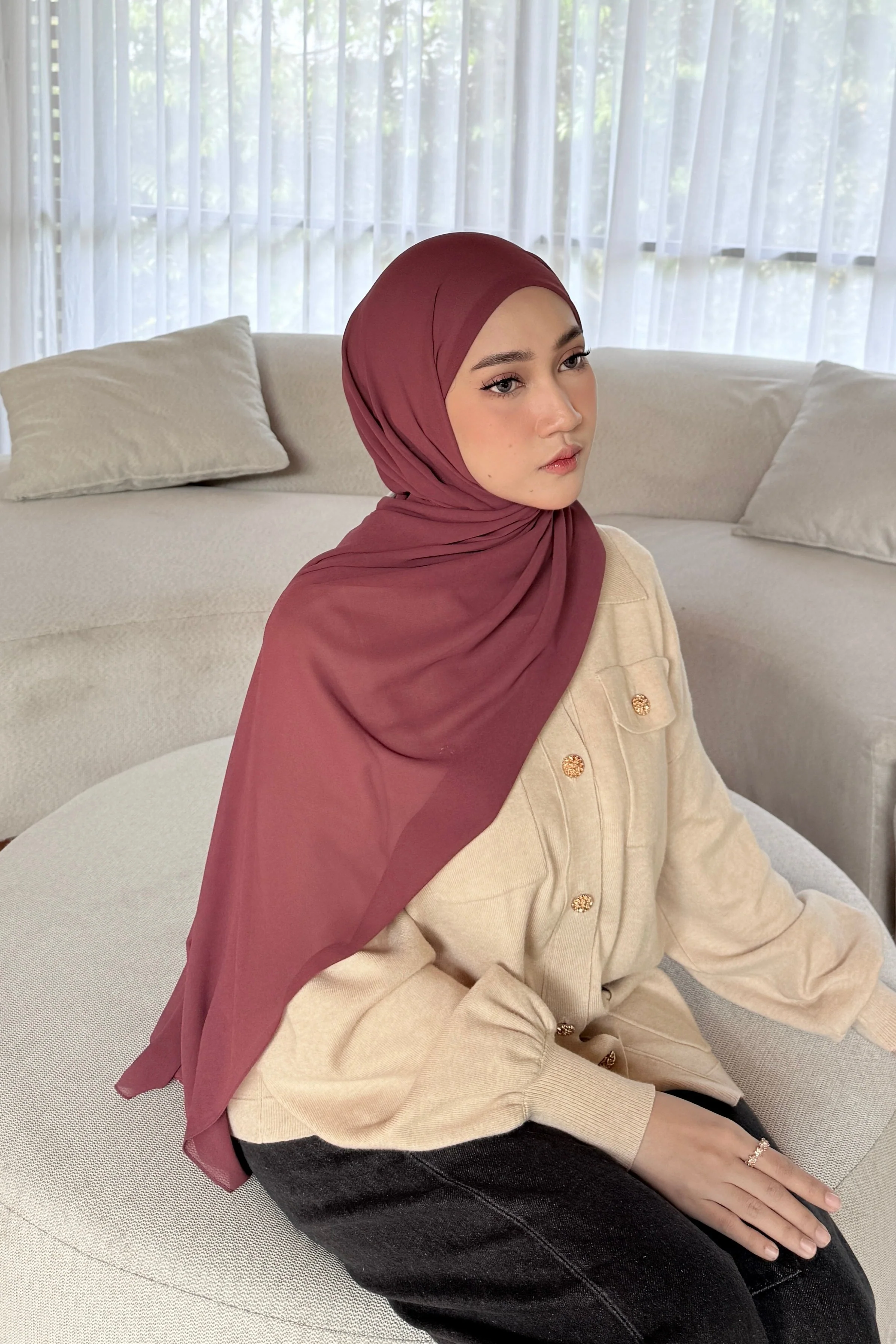Mega Inner Shawl  - Hijab Stylish Bahan Cerruty Premium - Image 23
