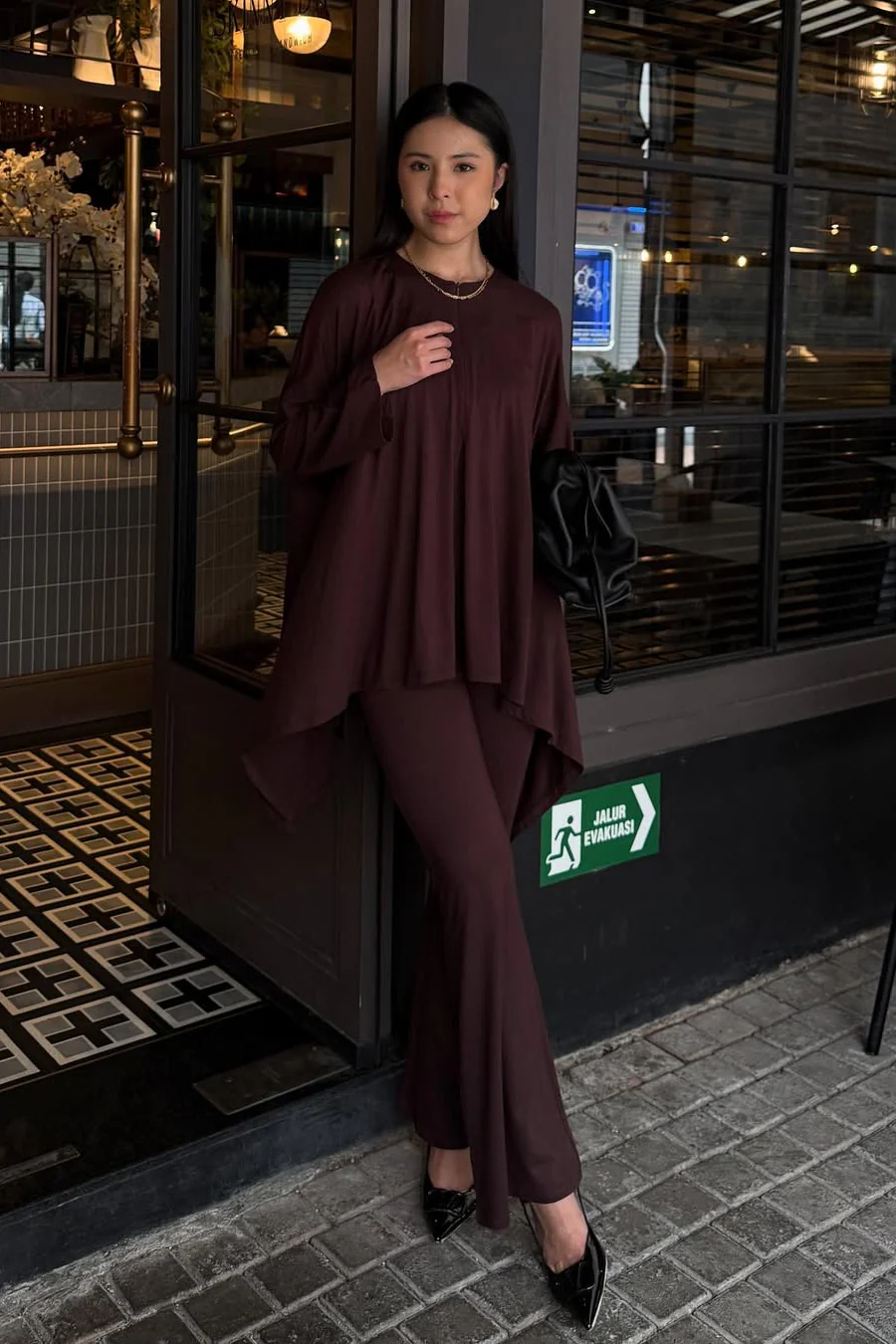 [DEFECT] - Sea Set - Setelan Atasan Bawahan Bahan Cotton Rayon Spandex Import - Image 5