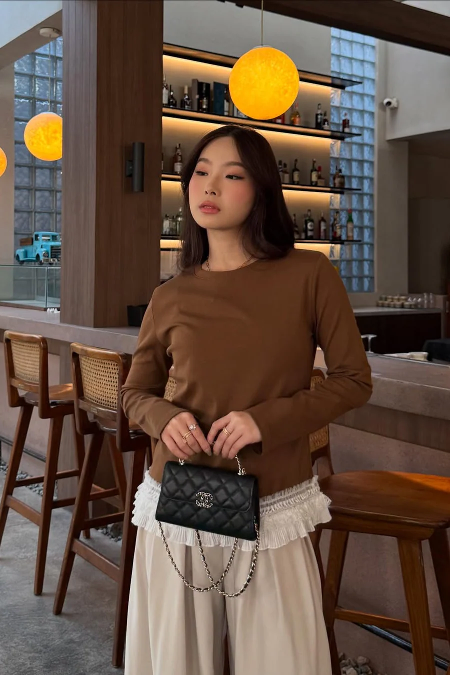 Itzy T-shirt - Atasan Wanita Ruffle Bahan Cotton Stretch Premium - Image 8