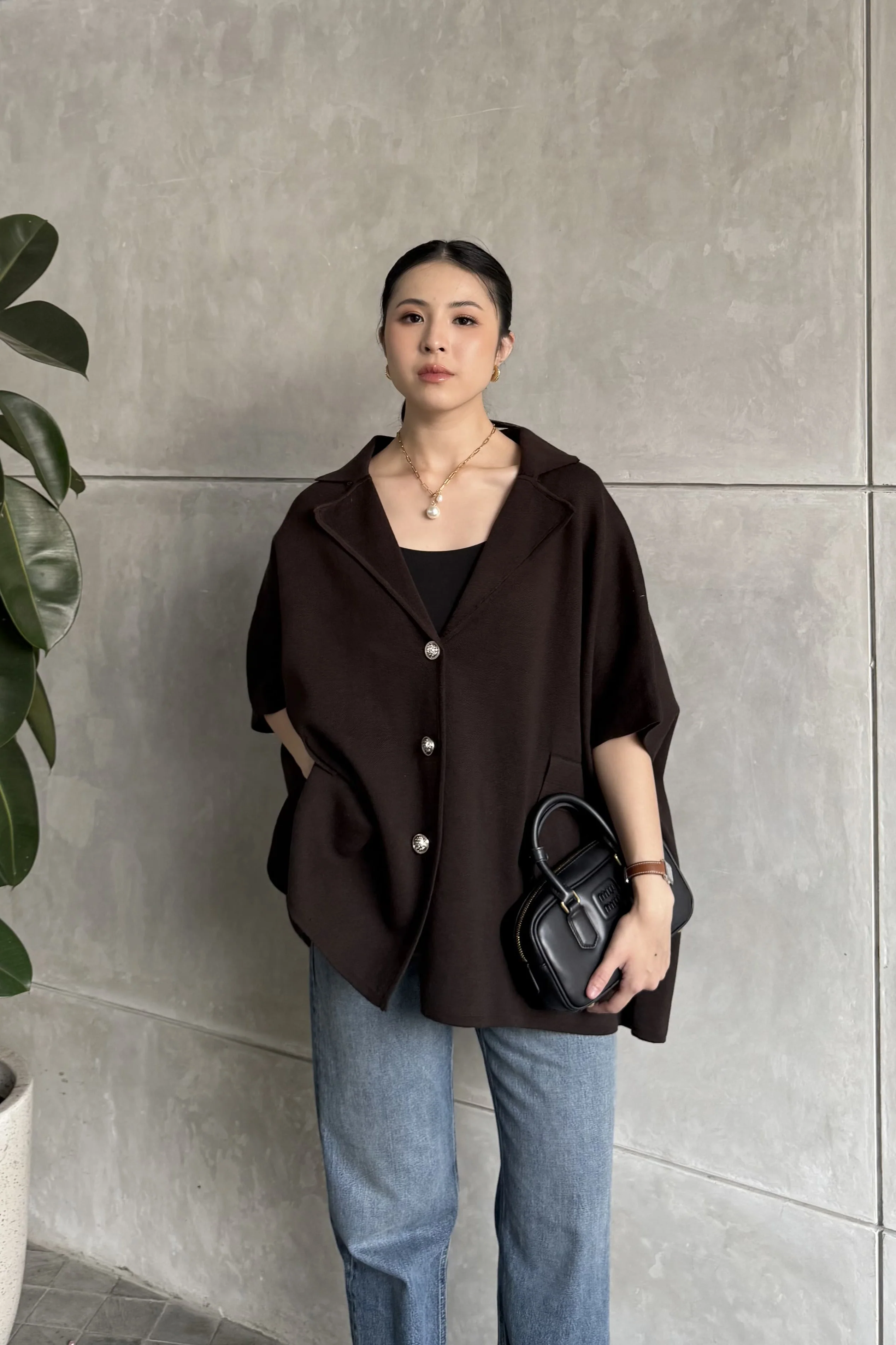 Kenzo Vest - Outer Wanita Casual Knit Cotton Premium - Image 5