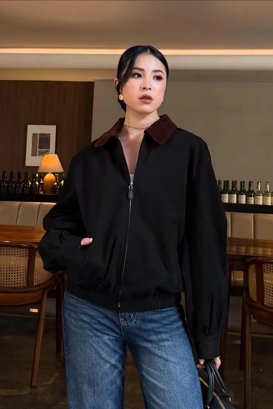 Loe Jacket -  Atasan Wanita Berkerah Trendy Bahan Cotton Drill - Image 5