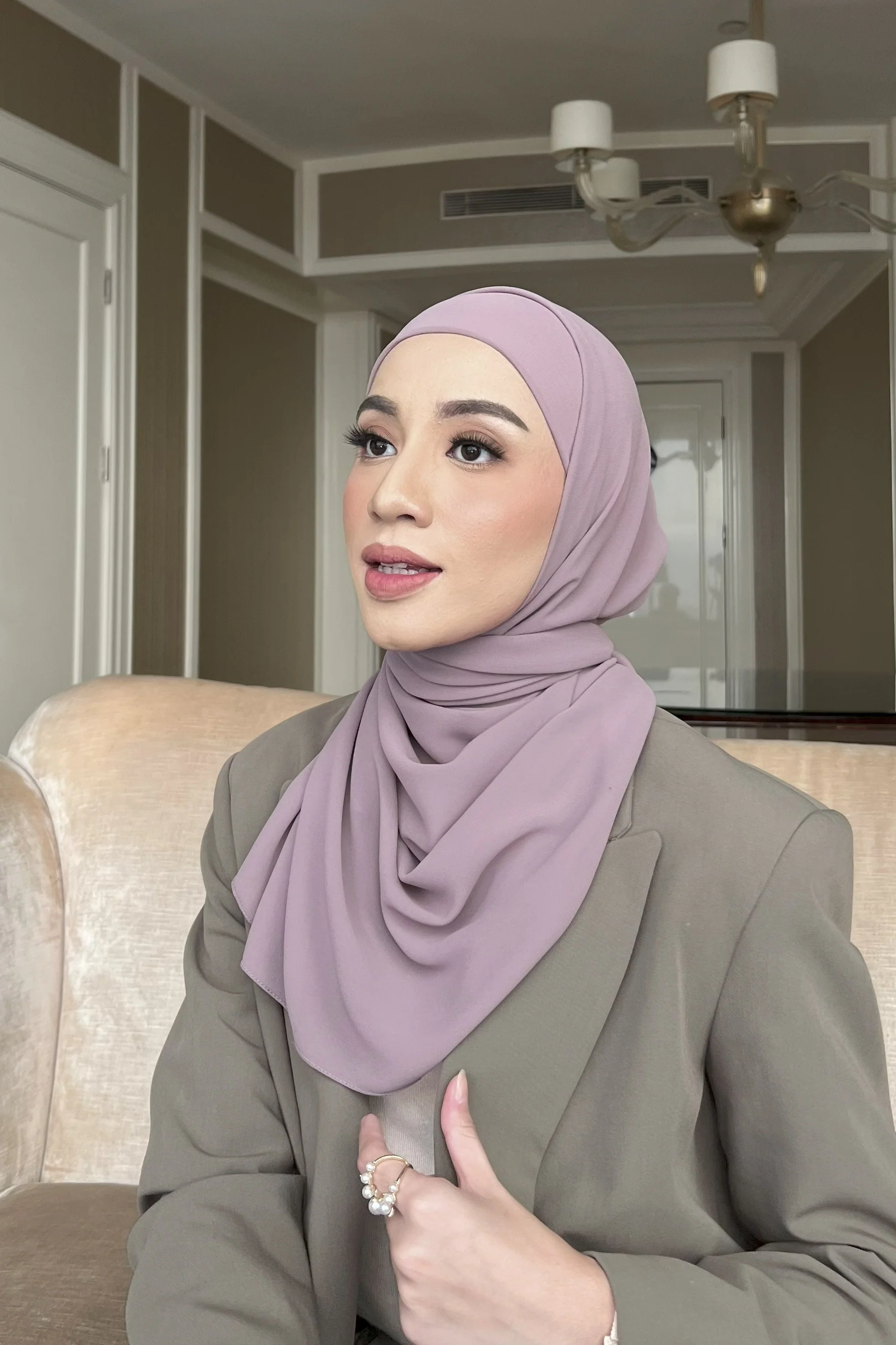 Mega Inner Square - Hijab Segi Empat Instan Polos - Image 18