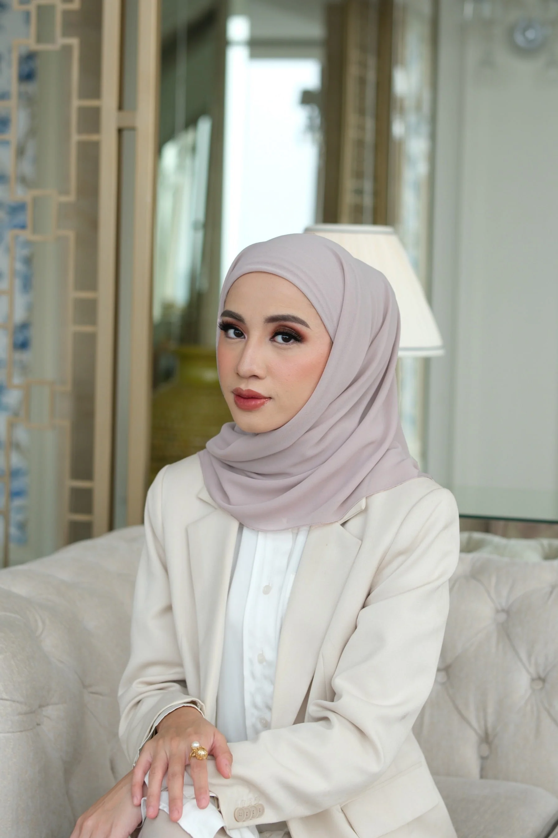 Mega Inner Square - Hijab Segi Empat Instan Polos - Image 19