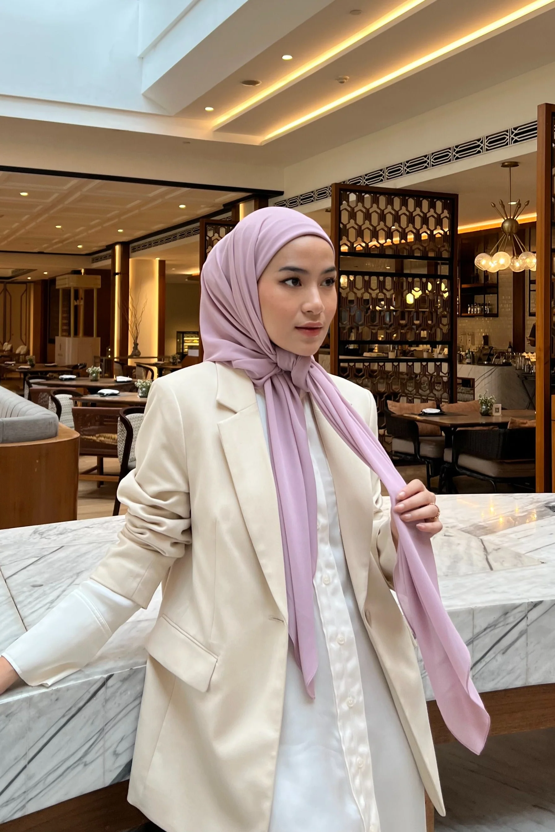 Mega Inner Square - Hijab Segi Empat Instan Polos - Image 21