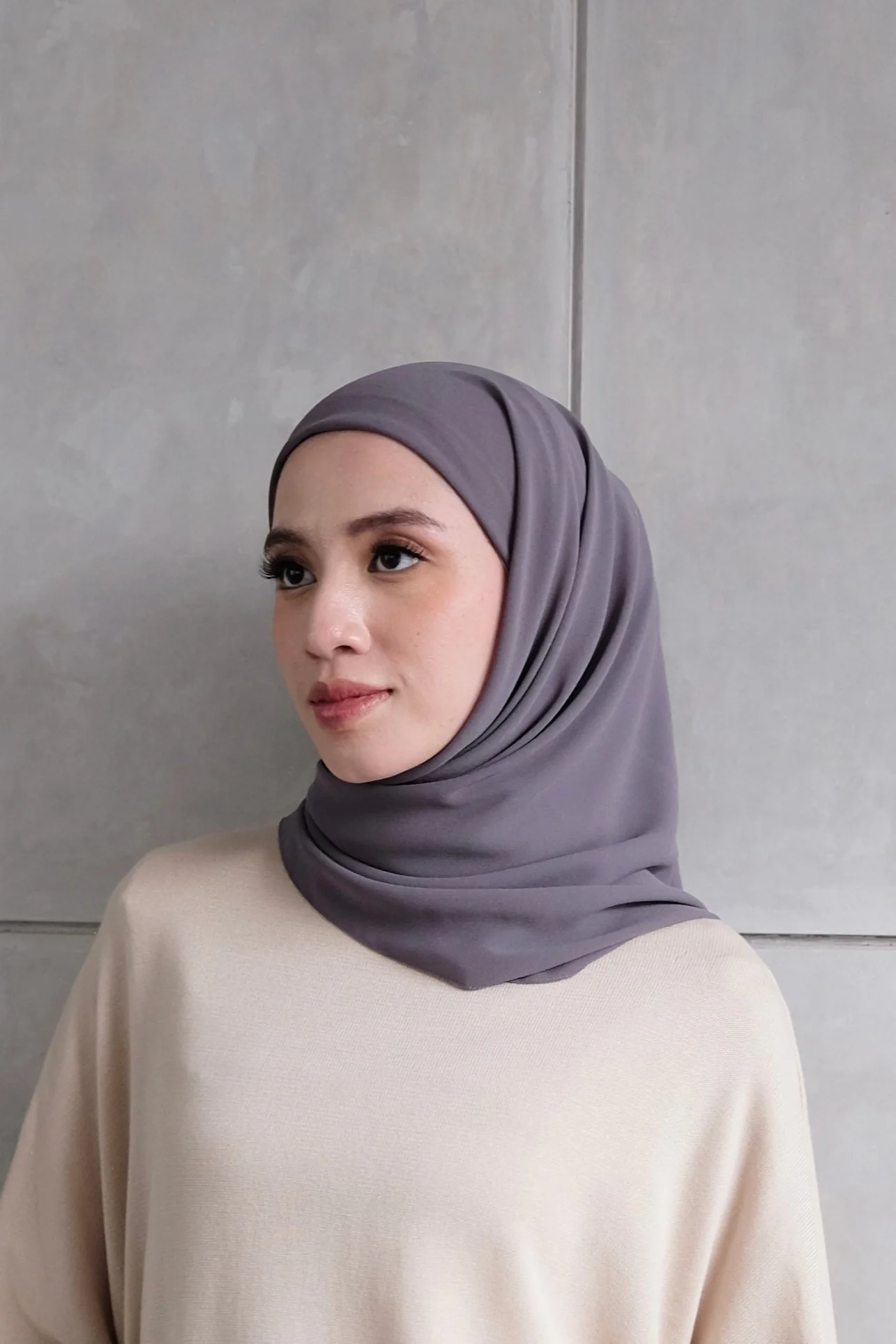 Mega Inner Square - Hijab Segi Empat Instan Polos - Image 28