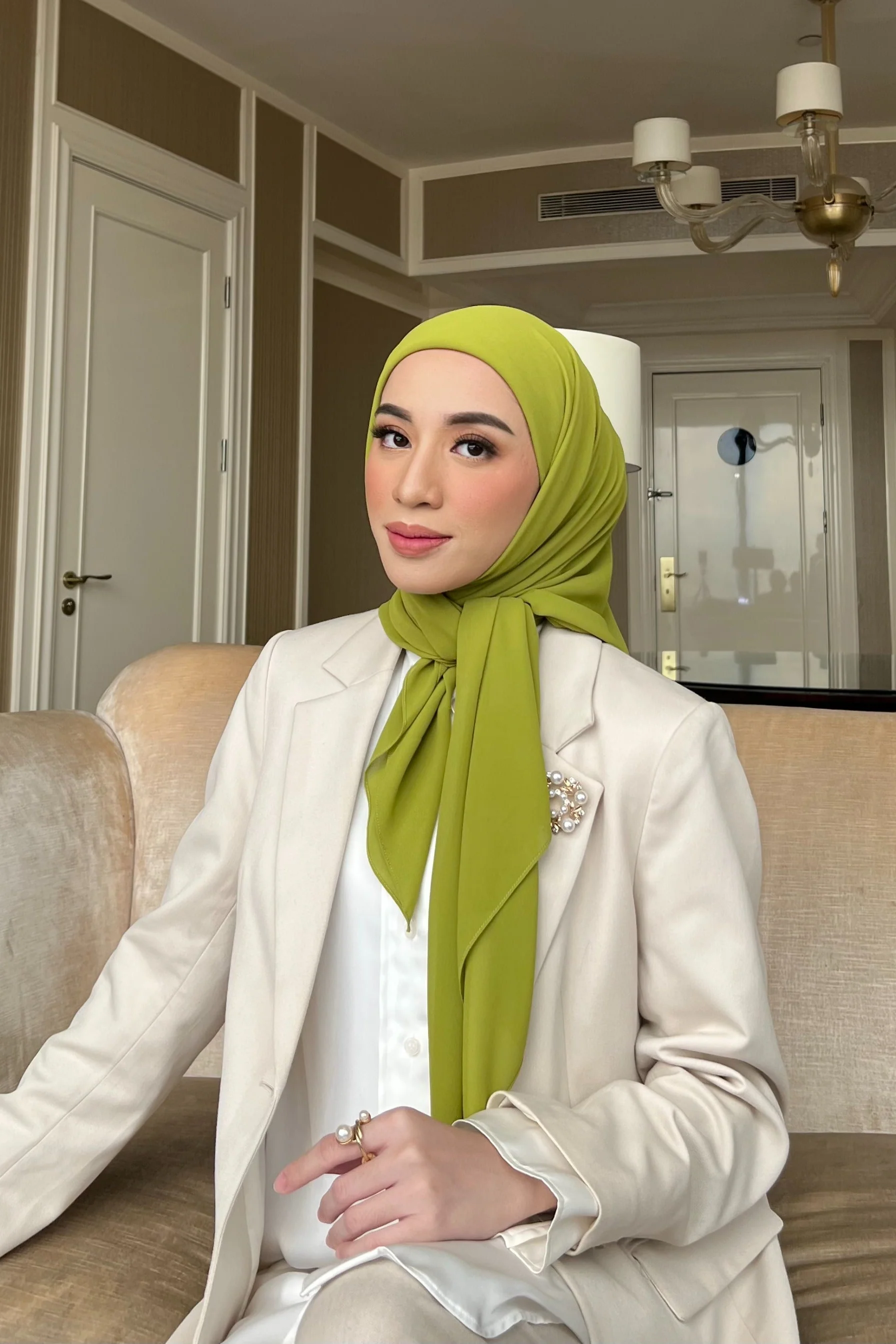 Mega Inner Square - Hijab Segi Empat Instan Polos - Image 30