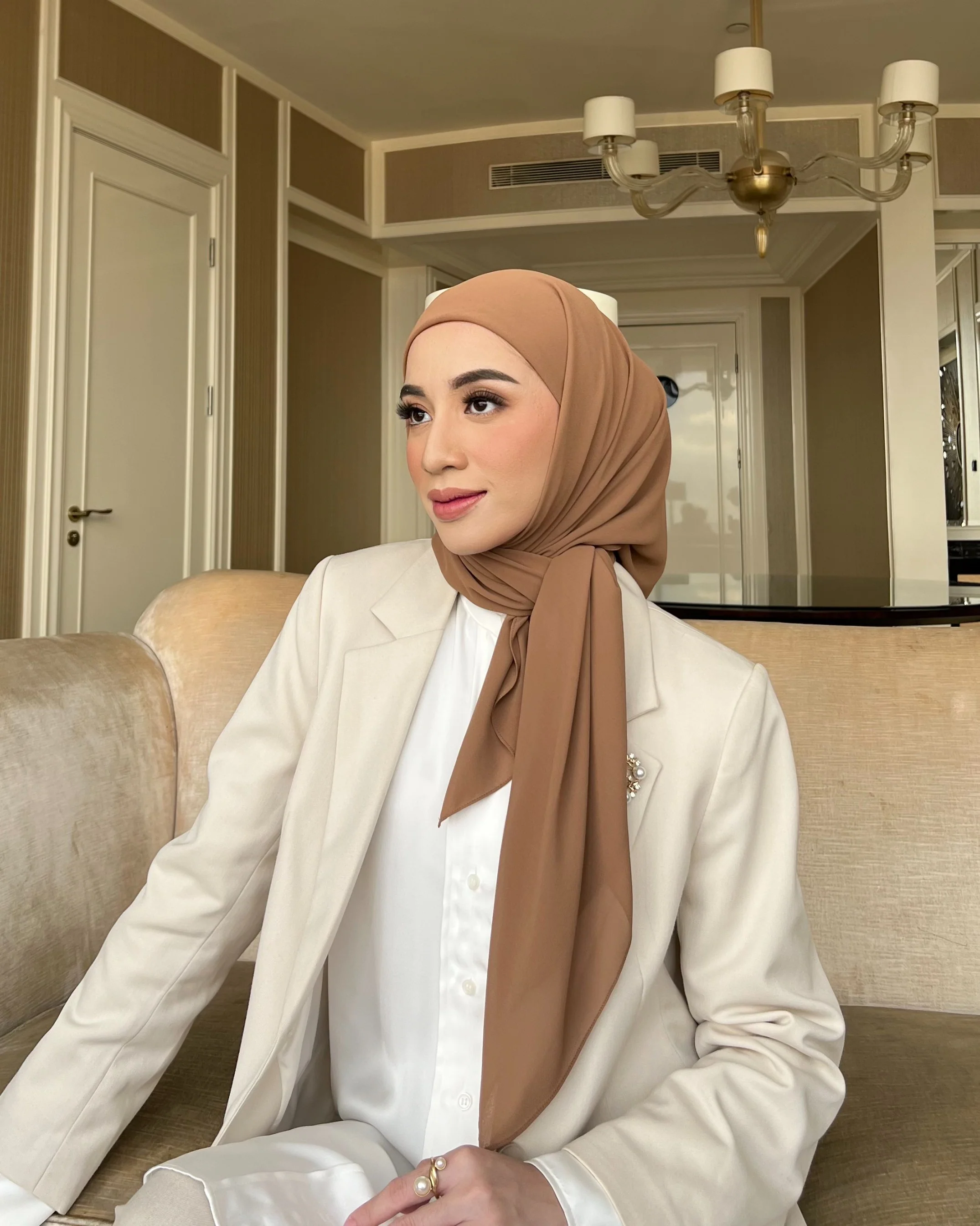 Mega Inner Square - Hijab Segi Empat Instan Polos - Image 38