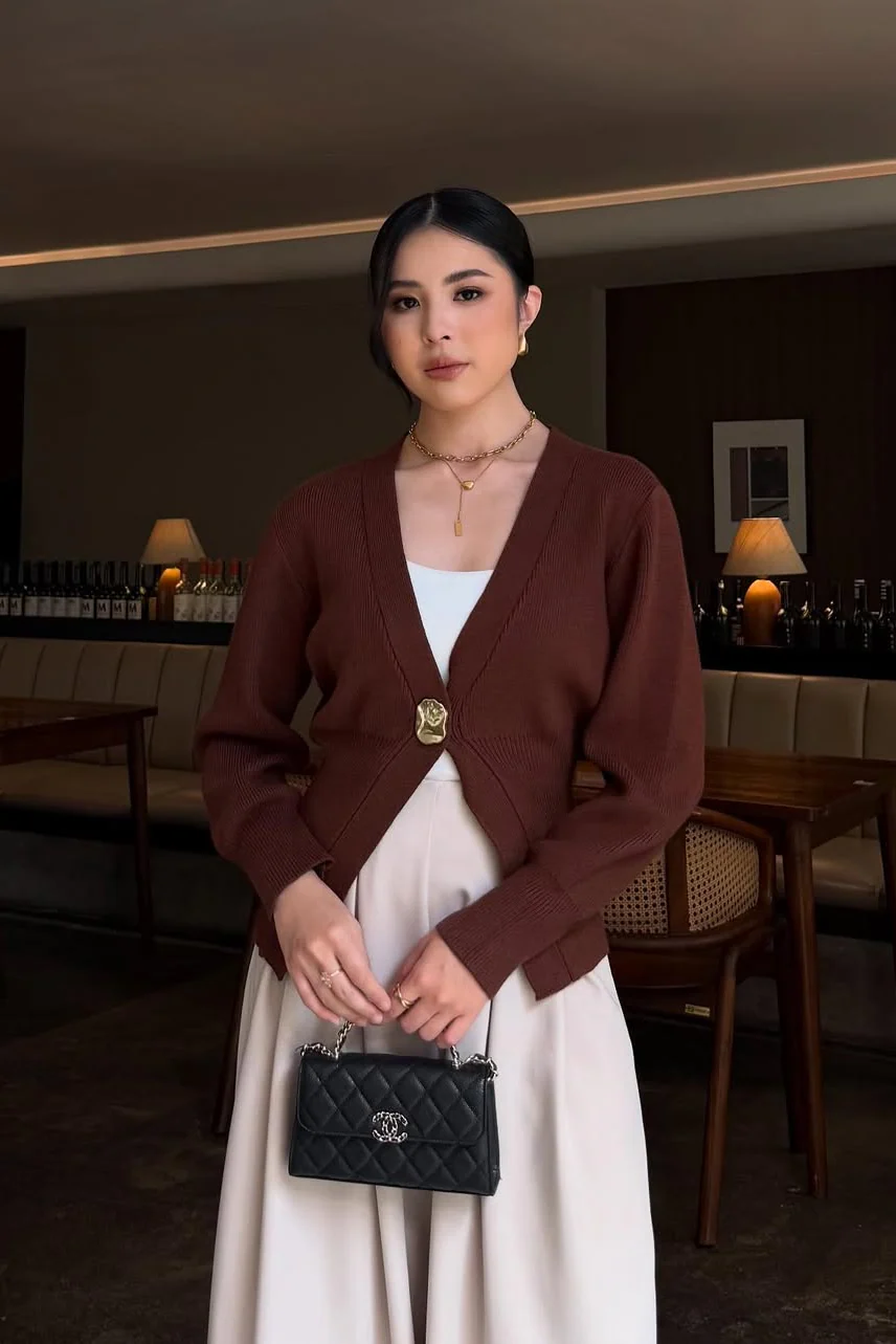 [DEFECT] - Mose Cardy - Cardigan Wanita Dengan Aksen Kancing Cantik - Image 4