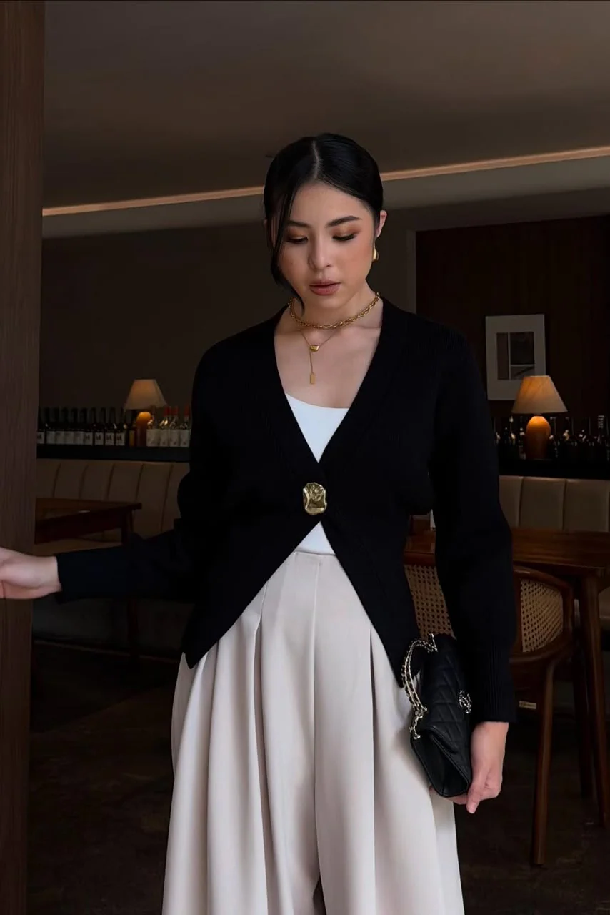 [DEFECT] - Mose Cardy - Cardigan Wanita Dengan Aksen Kancing Cantik - Image 7