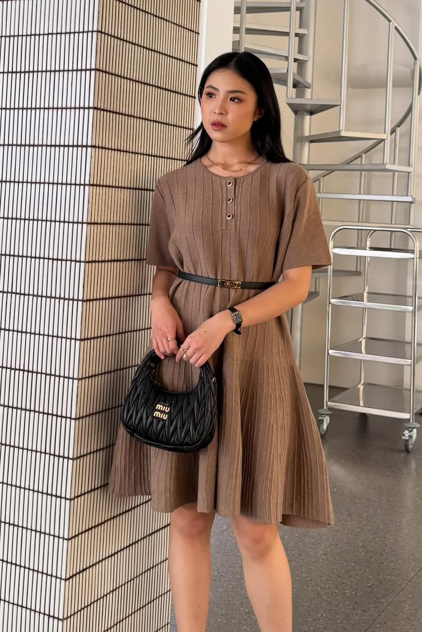 Porse Short Blouse - Blouse Lengan Pendek Wanita Bahan Cotton Knit - Image 4