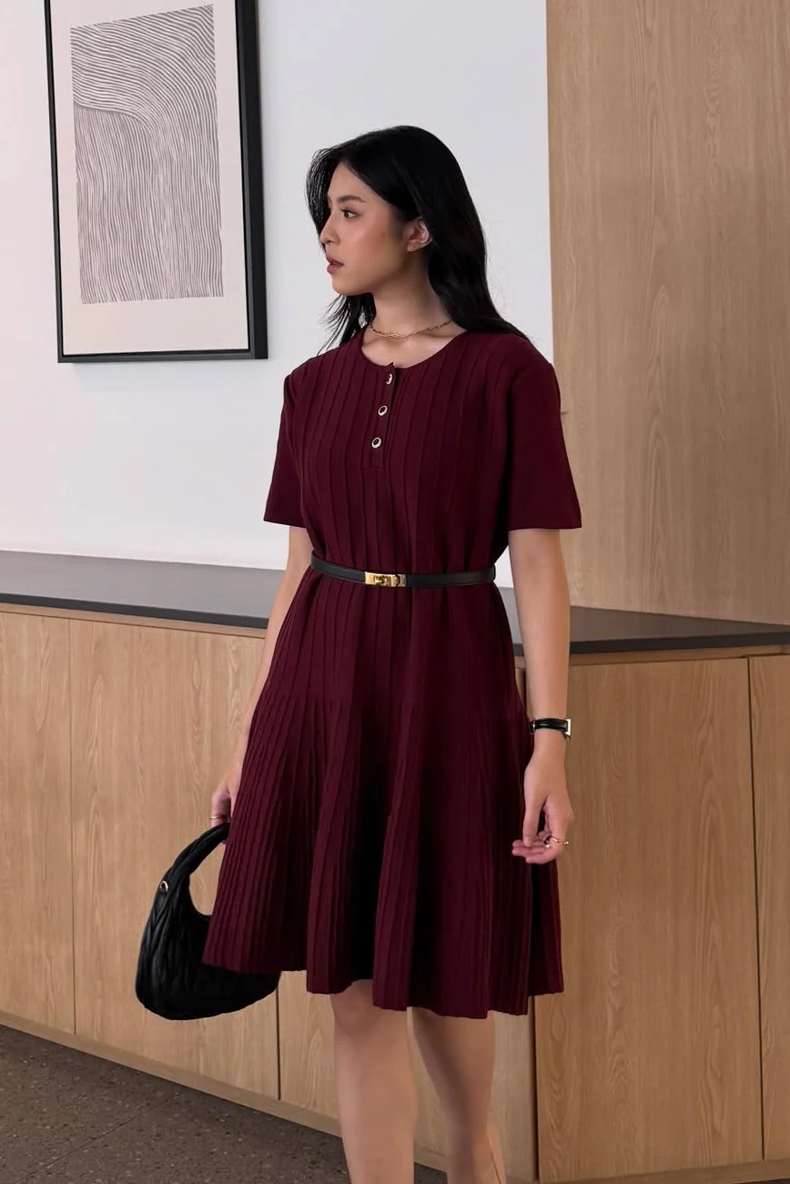 Porse Short Blouse - Blouse Lengan Pendek Wanita Bahan Cotton Knit - Image 5