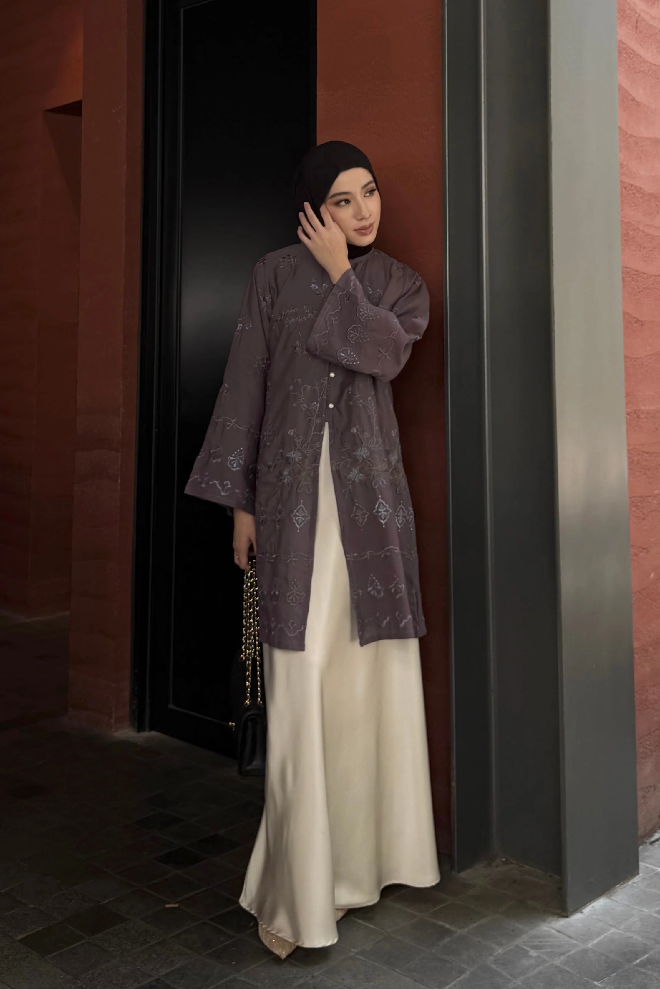 Rayana Tunic Series - Long Tunik Wanita Elegan Dan Mewah Bahan Cotton Spesial Hari Raya - Image 18