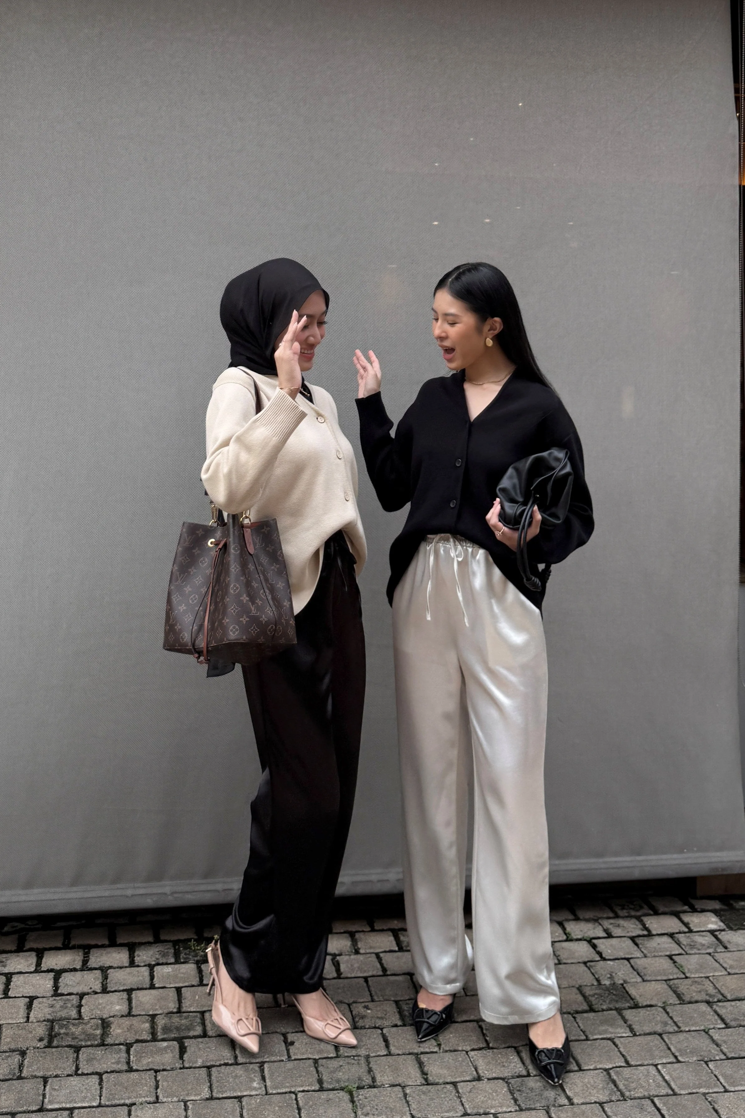 [DEFECT] - Straight Saten Pants - Bawahan Wanita Bahan Saten Premium Import - Image 7