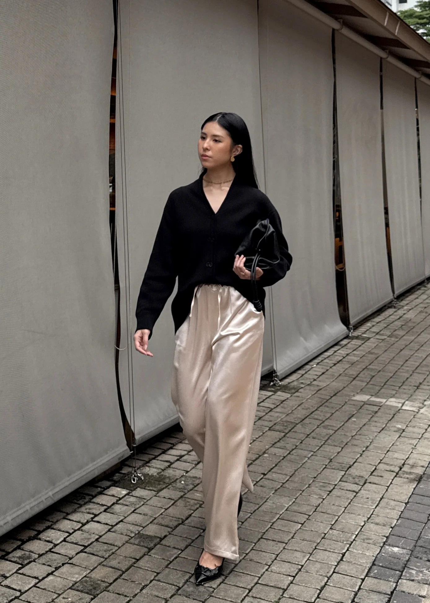 [DEFECT] - Straight Saten Pants - Bawahan Wanita Bahan Saten Premium Import - Image 8