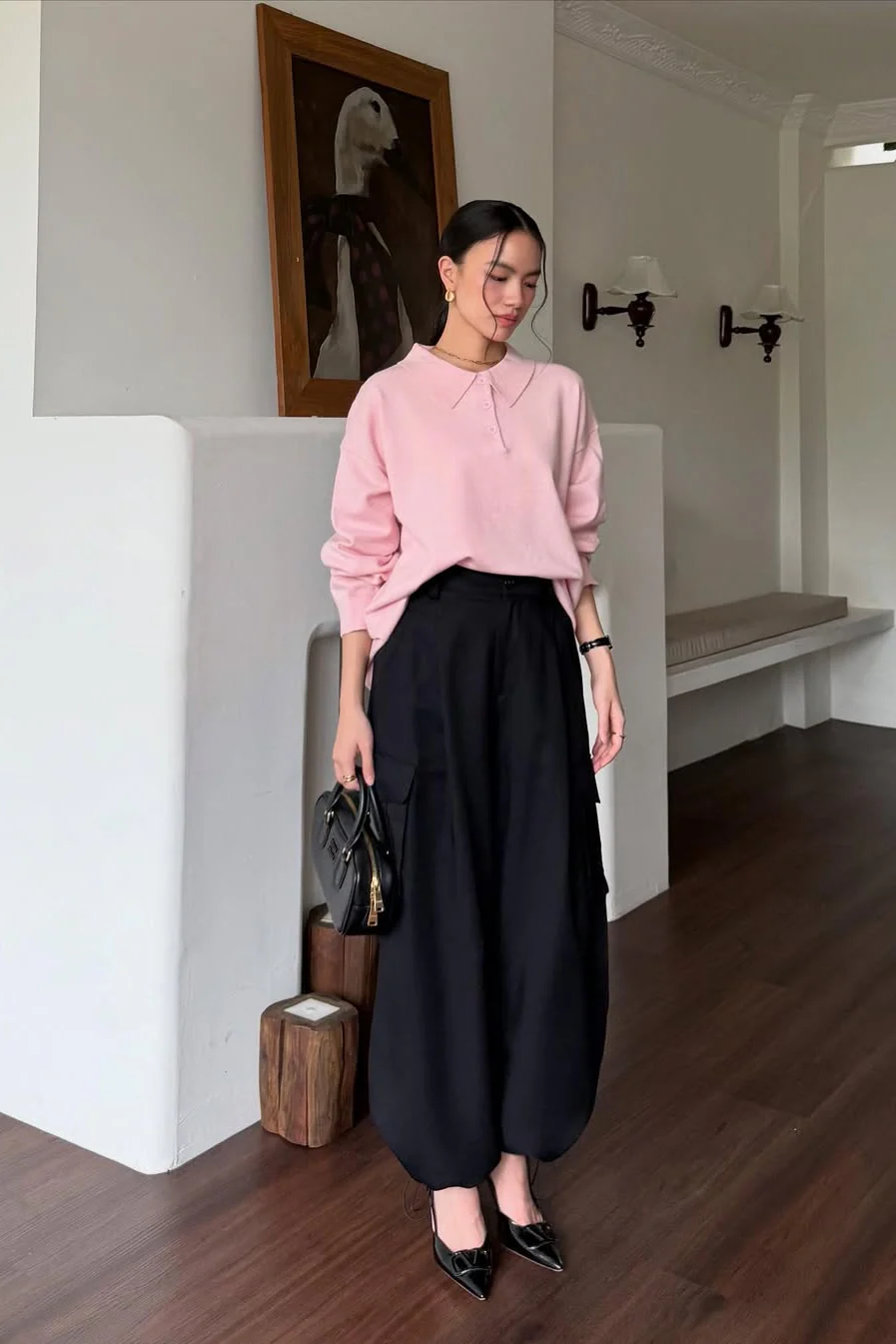 [DEFECT] - Urban Cargo Pants - Celana Cargo Wanita Bahan Semi Cotton Linen Soft - Image 6