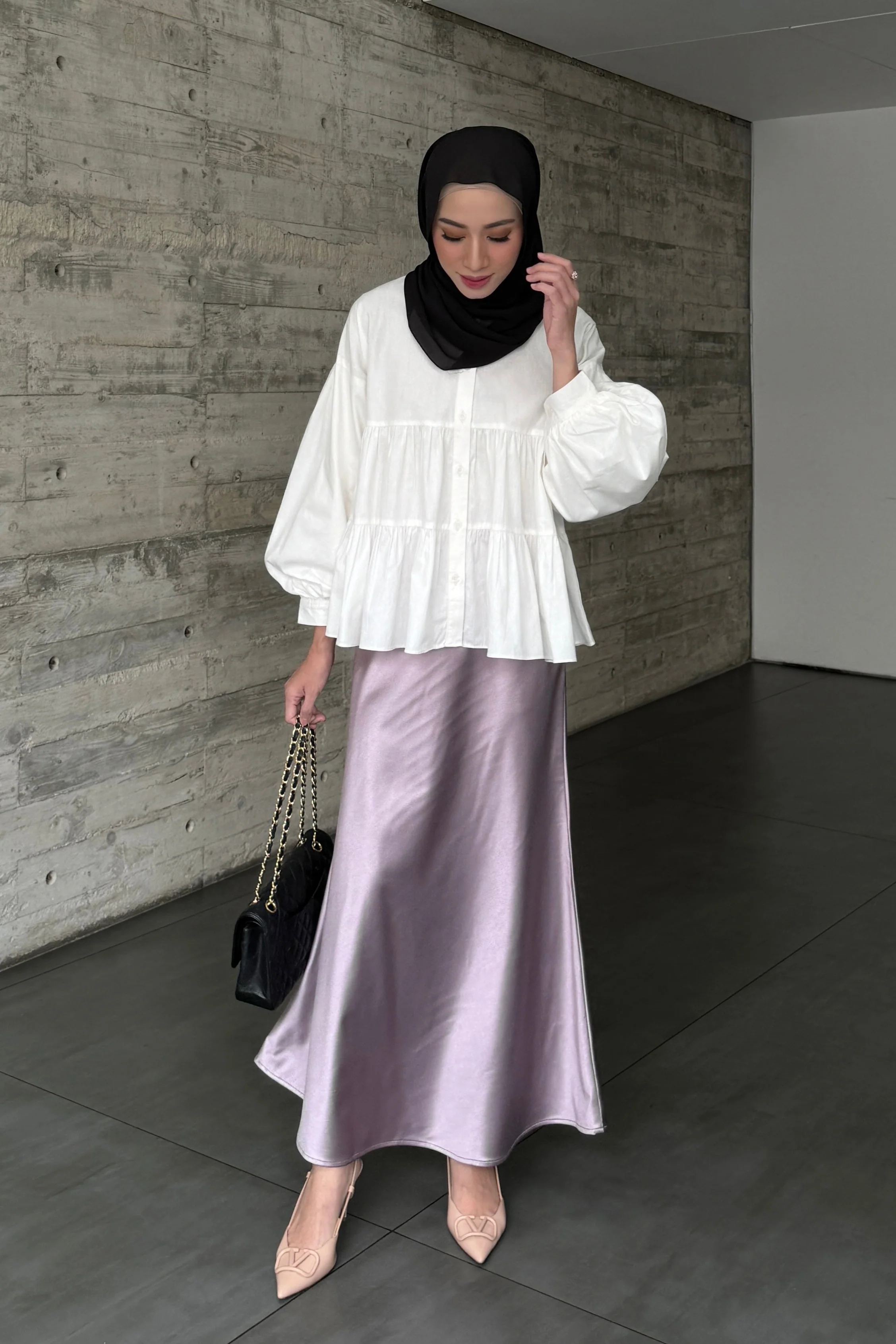 [DEFECT] - Vaia Skirt - Rok Wanita Panjang Shimmer Model Duyung - Image 12