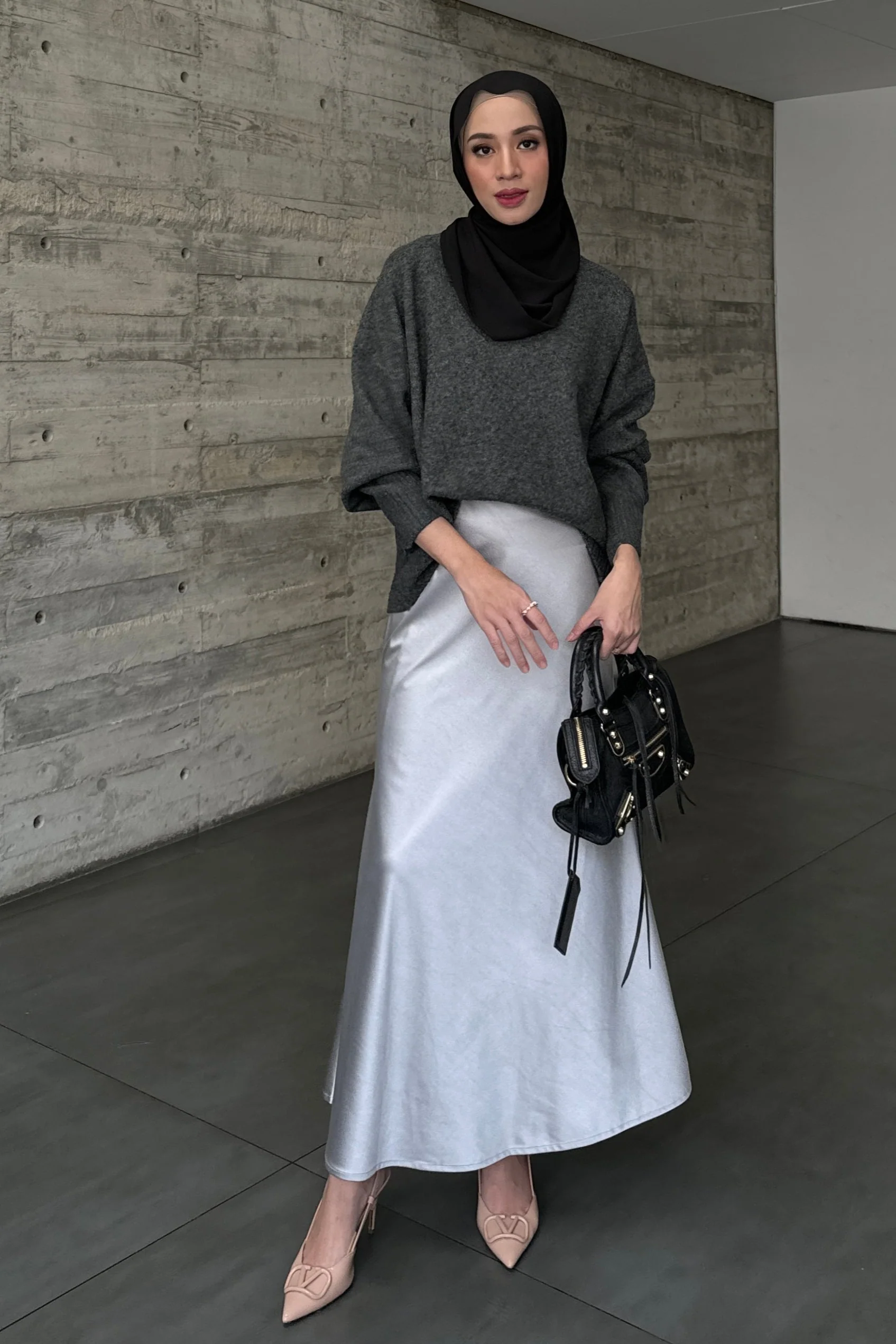 [DEFECT] - Vaia Skirt - Rok Wanita Panjang Shimmer Model Duyung - Image 5