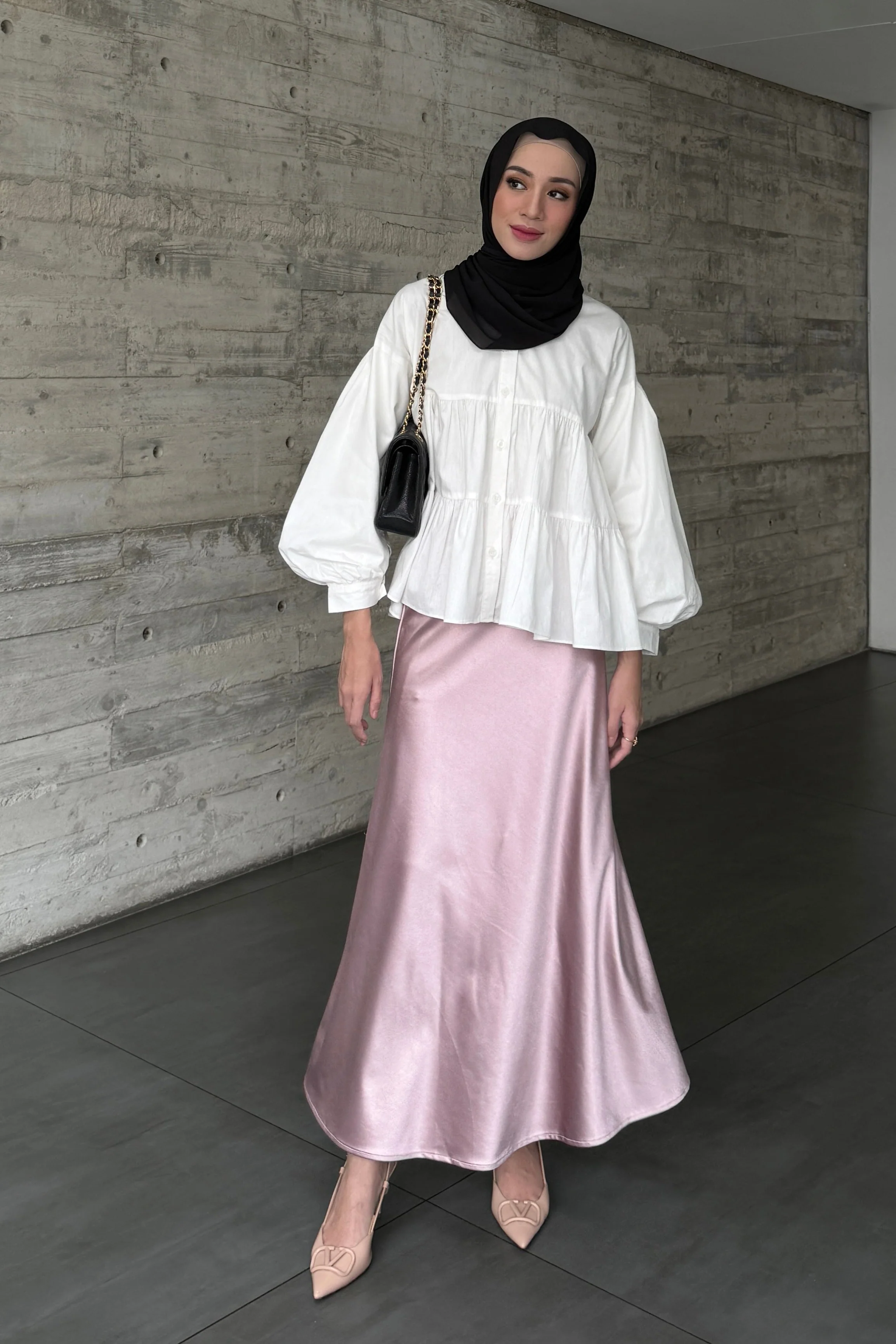 [DEFECT] - Vaia Skirt - Rok Wanita Panjang Shimmer Model Duyung - Image 9